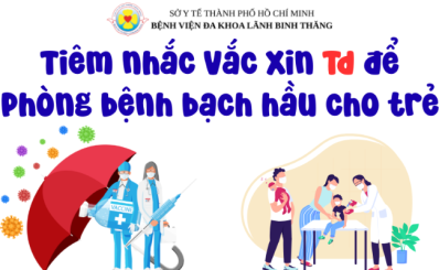 (HCDC) Tiêm nhắc vắc xin Td để phòng bệnh bạch hầu cho trẻ